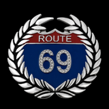 Hebilla de cinturón Route 69 Rt Estados Unidos US Highways Pedrería Cinturones y hebillas
