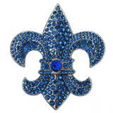 Quebec Orleans Saints Lys Flower Fleur Lis Rhinestone Belt Buckle Buckles