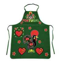 Delantal de Cocina Portugués Gallo Galo Barcelos Hecho en Portugal 100% Algodón