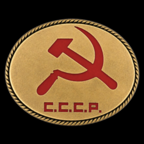 Russia Flag Belt Buckle USSR Hummer Sickle Russian Communist Soviet Era Buckles
