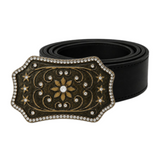 Flower Rhinestones Florals Antique Belt Buckle Buckles