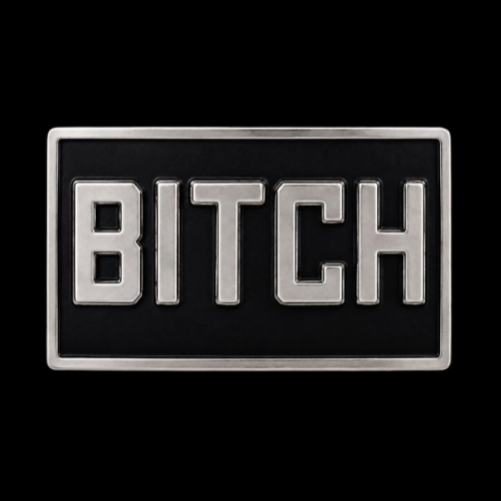Boucle de ceinture chienne motard amusant humour drôle nom appelant filles Girly boucles ceintures