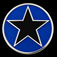 Star Movie Punk Rock Music Black Blue Belt Buckle Buckles
