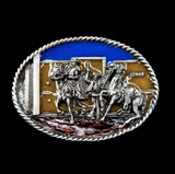Western Saloon Indiens Cowboys Chevaux Rodeo Ceinture Boucle Boucles