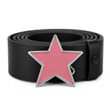 Star Pink Stars Socialist Rockstar Belt Buckles