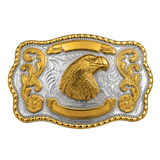 Hebilla de cinturón Golden Eagle American Wild Eagles Head Big Belts &amp; Buckles