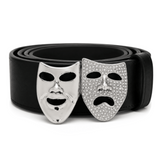 Mascarilla Teatro Caras Máscaras Fantasma Mascarada Cinturón Hebilla Hebillas