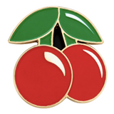 Lucky Cherries Belt Buckle Red Cherry Pewter Metal Buckles