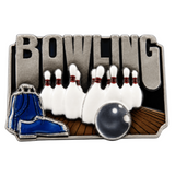 Belt Buckle Bowling Ball Pins Alley Players Game Sports Bags Buckles