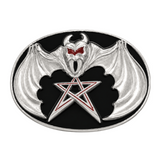 Pentagram Belt Buckle Pentagon Bat Vampire Evil Gothic Star Buckles Belts