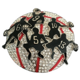 Boucle de ceinture Basketball Sport Team Player Dribbling Strass Ball Ceintures Boucles