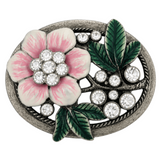 Fleur Rose Fleurs Strass Femmes Mode Ceinture Boucle Boucles