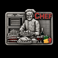 Belt Buckle Gourmet Chef Profession Hotel Restaurant Kitchen Culinary Chefs Buckles