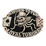 Cinturón Hebilla Casino Jugador Araña Kull Cartas Jurado Diversión Leal A Ninguno