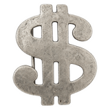 Boucle de ceinture Cool avec signe de Dollar en argent solide, boucles de ceinture