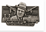 Belt Buckle Al Capone Chicago Mafia Crime Boss Godfather Gangster Belts Buckles