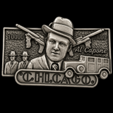 Belt Buckle Al Capone Chicago Mafia Crime Boss Godfather Gangster Belts Buckles