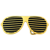 Yellow Sun Glasses Shades Shutter Cool Belt Buckle