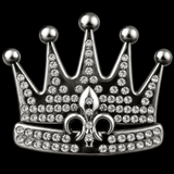 Boucles de ceinture en strass, couronne royale, Fleur De Lys, Lis, reine, roi