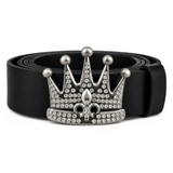 Boucles de ceinture en strass, couronne royale, Fleur De Lys, Lis, reine, roi