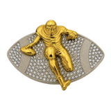 Hebilla de cinturón de jugador de fútbol, ​​juego de deportes americanos, hebillas de diamantes de imitación, cinturones
