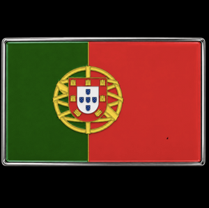 Hebilla De Cinturón Bandera Portuguesa Escudo Nacional De Portugal Quinas