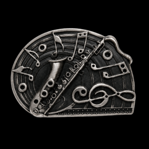Saxophone Instrument Music Belt Buckle Belts Buckles