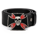Cross Skull Scary Halloween Party Costume Belt Buckle