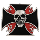 Cross Skull Scary Halloween Party Costume Belt Buckle