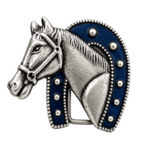 Belt Buckle Horseshoe Western Equestrian Rider Horse Buckles