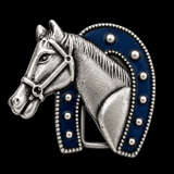 Belt Buckle Horseshoe Western Equestrian Rider Horse Buckles