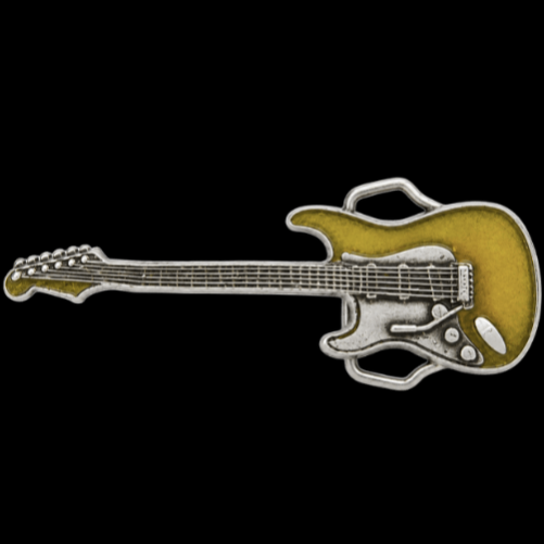 Boucle de ceinture de groupe de groupe de musique Rock Roll de guitare électrique