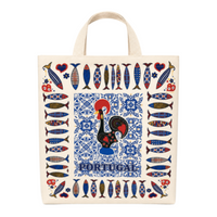 Sardinhas Sardines Portugal Portuguese Double Sided Tote Bag 100% Cotton