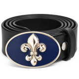Belt Buckle Fleur De Lis Lys Patriots Flag Quebec Boucle De Ceinture