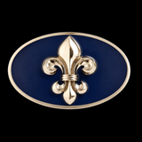Belt Buckle Fleur De Lis Lys Patriots Flag Quebec Boucle De Ceinture