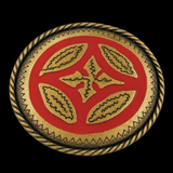 Celtic Warrior Shield Gold Tone Unique Vintage Belt Buckle Buckles