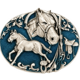 Horse Saddle Hat Boots Rodeo Cowboy Cowgirl Western Belt Buckle