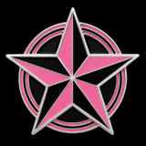 Boucle de ceinture étoile pentagramme rose étoiles à cinq branches boucles pentagone nautique ceintures