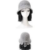 Bonnets Cloche en laine Style Gatsby Vintage pour femmes, béret d'hiver