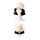 Bonnets Cloche en laine Style Gatsby Vintage pour femmes, béret d'hiver