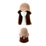 Bonnets Cloche en laine Style Gatsby Vintage pour femmes, béret d'hiver