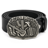 Boucle de ceinture de musique Tejano Texas musiciens latins guitares ceintures et boucles