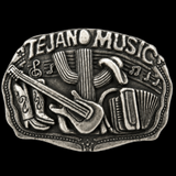 Boucle de ceinture de musique Tejano Texas musiciens latins guitares ceintures et boucles