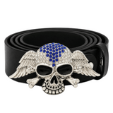 Belt Buckle Jolly Roger Pirate Flag Rhinestone Skulls Wings Crossbones Belts Buckles