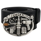 Mechanic Belt Buckle Car Garage Motor Vehicle Mechanics Profession Belts Buckles