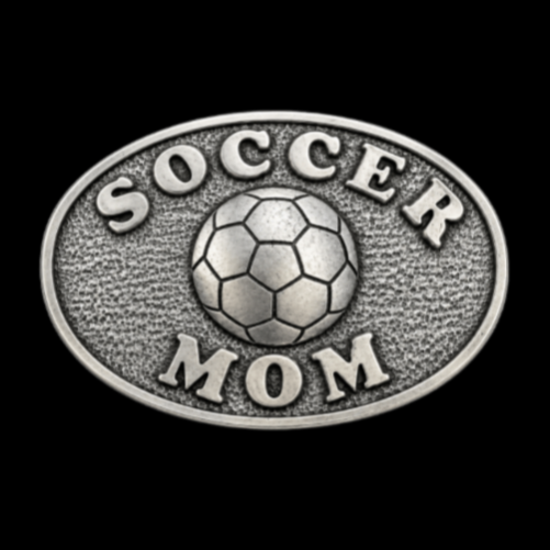 Boucle de ceinture de maman de football Boucles de mères de sport