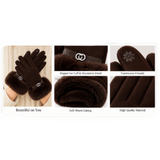 Women's  Gloves Faux Fur Trim Winter Fall Fashion Glove