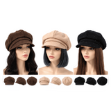 Women's Denim Newsboy Cap Visor Cabbie Retro Beret Summer Fashion Hat