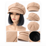 Women's Denim Newsboy Cap Visor Cabbie Retro Beret Summer Fashion Hat