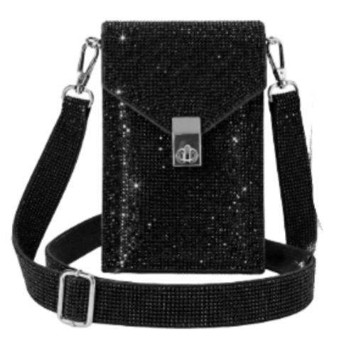 Sparkling Rhinestone Crossbody Phone Women's Fashion Bag Shoulder Purse